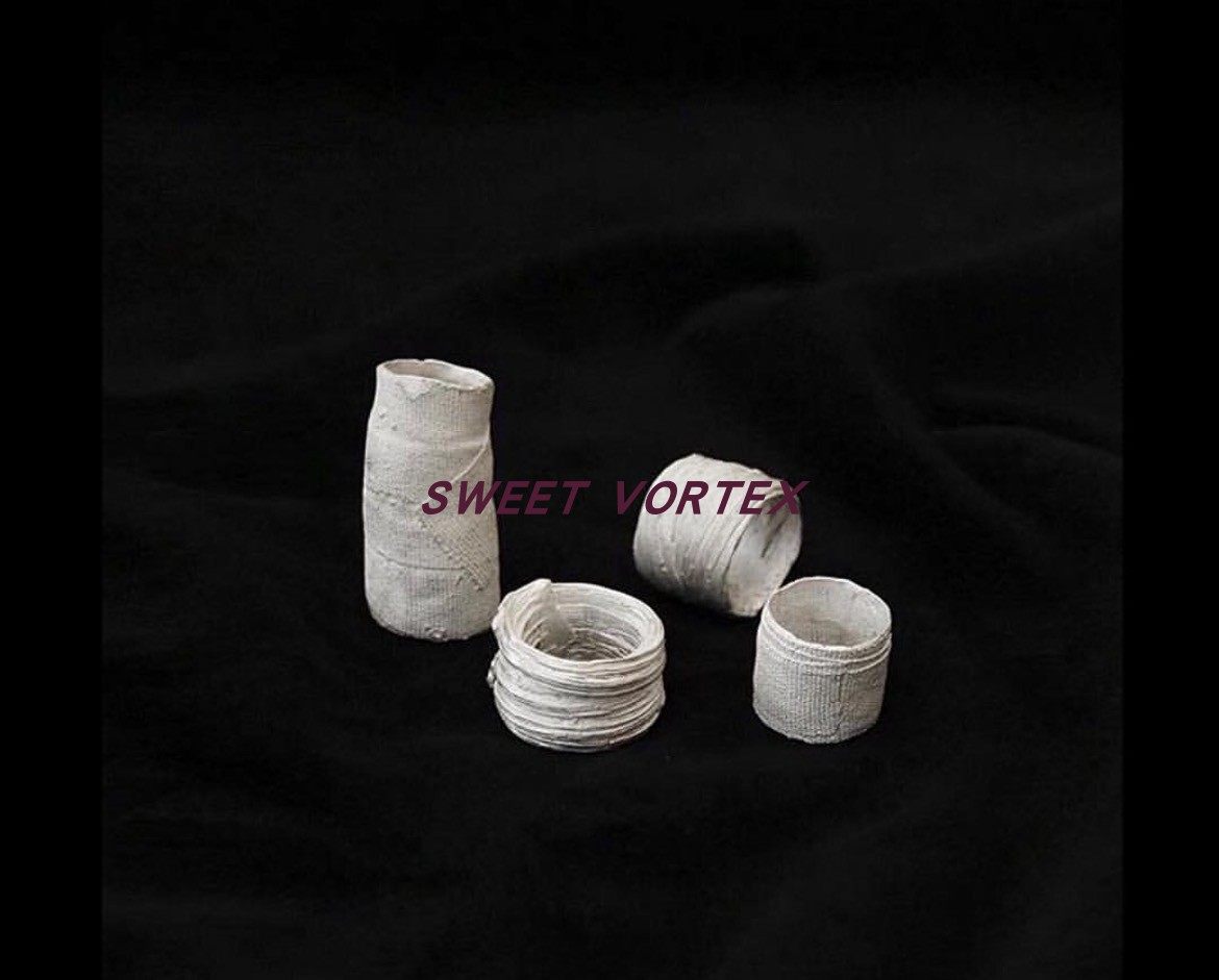 Detaj白色纹理银质戒指