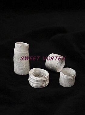 Detaj白色纹理银质戒指