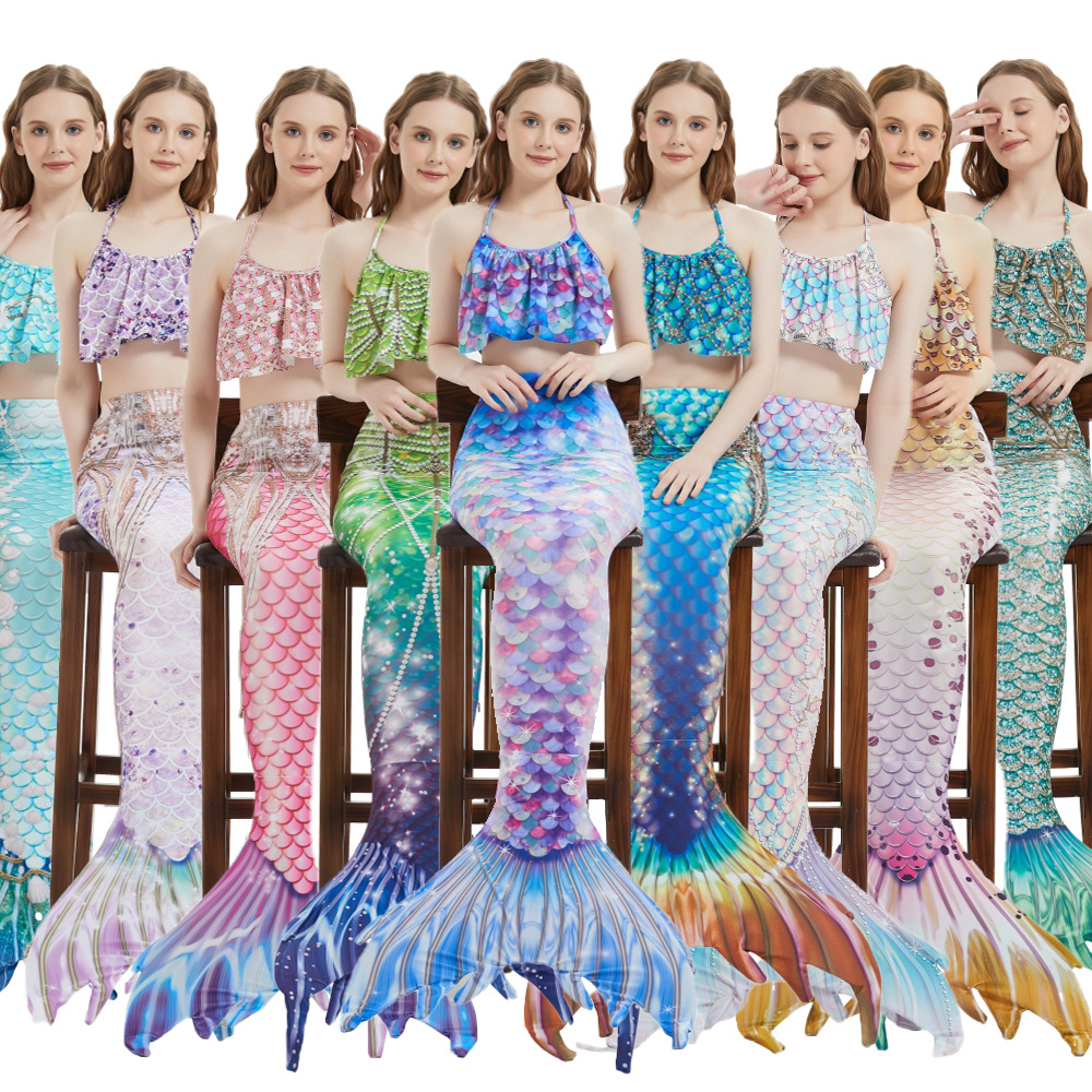 2024年美人鱼泳衣泳装鱼尾巴