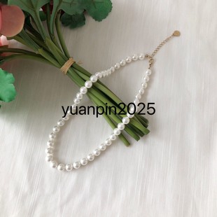 珍珠项链.天然珍珠粉合成珍珠.色泽度均匀