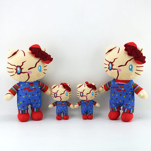 Hello Kitty鬼娃恰奇chucky公仔毛绒玩具玩偶书包挂件钥匙扣礼物