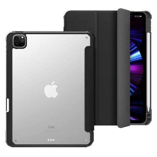 适用苹果iPad pro12.9 22/21/20/18通用保护套亚克力防弯高透笔槽