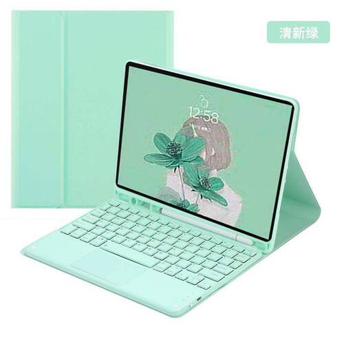 适用三星S6 lite 10.4触控蓝牙键盘P610糖果笔T970复古键盘皮套