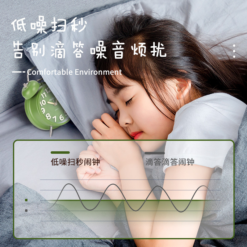 학생들이 유물을 깨울 수있는 효과적인 알람 시계 새로운 강력한 깨우기 기계 알람 빛나는 침대 옆 탁상 시계 데스크탑