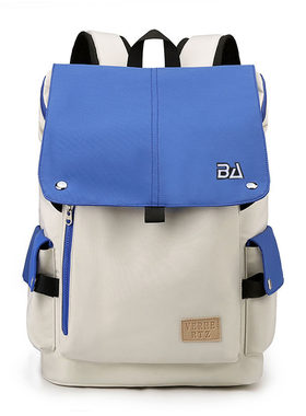 New Bcfauae NB官方正品撞色翻盖双肩包男女大容量商务休闲电脑包