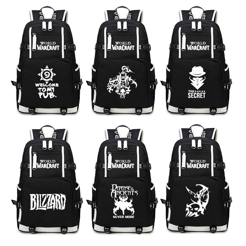 魔兽世界书包部落联盟炉石传说暴雪游戏周边双肩背包男女小初高中