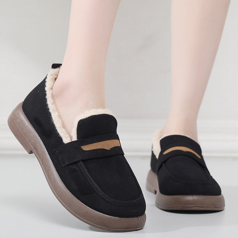 冬季老北京布鞋女士棉鞋软底时尚百搭休闲鞋加绒加厚一脚蹬妈妈鞋,女鞋,时尚雪地靴,淘宝优惠券,粉丝福利购,淘宝优惠卷