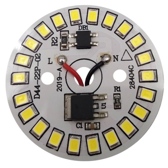 免驱动无频闪led贴片光源筒灯灯板220V灯芯改造3w12W圆形高亮灯片