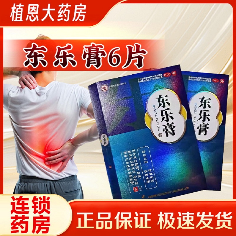 【山庄】东乐膏6贴/盒关节肿痛跌打损伤活血化瘀扭伤消肿止痛
