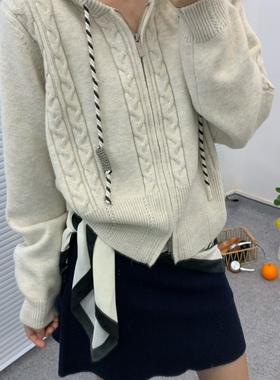 12.25年终福利  不退换 欧货秋冬新款韩系减龄连帽套头毛衣335