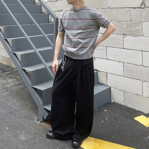 TZ killer Waffle Pants TR垂感西裤 华夫格立体宽松直筒百搭长裤