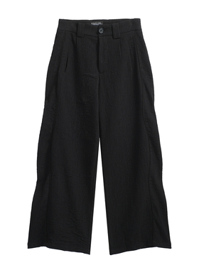TZ killer Textured rounded trousers 肌理圆弧阔腿西裤