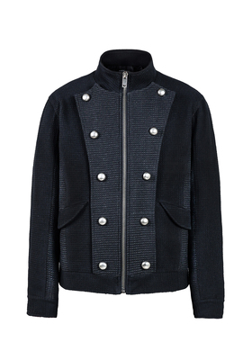 TZ killer 宫廷 拿破仑 华夫格夹重磅克 立领开衫外套男女秋冬