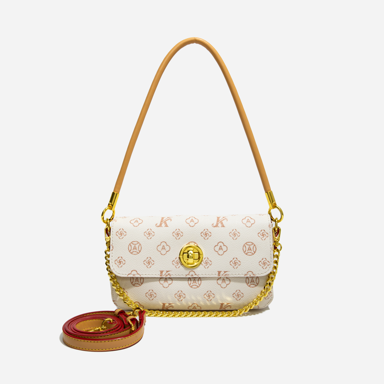 LAOYJA高级感小众老花腋下法棍包