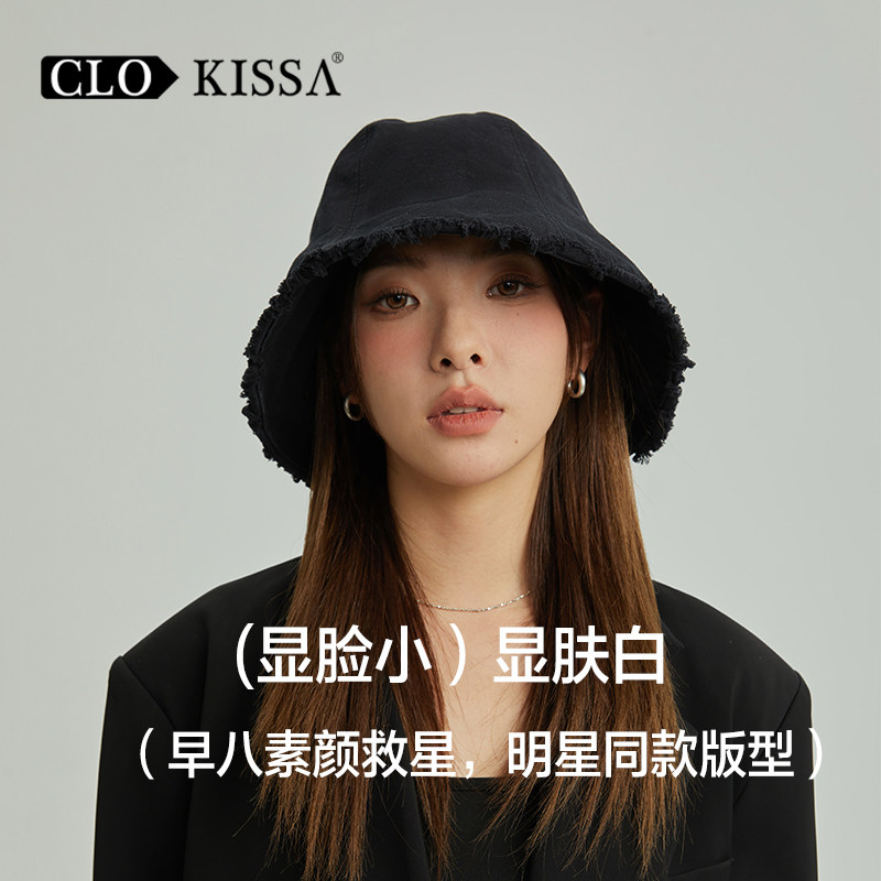 防晒帽子新款大头围渔夫帽女款