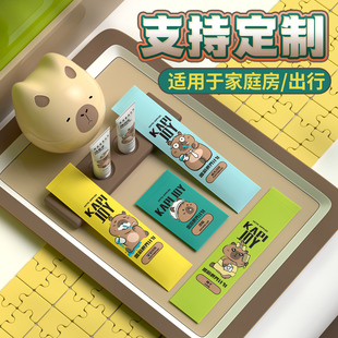 酒店一次性软毛儿童牙刷旅行装宾馆民宿一次性拖鞋洗漱用品套装