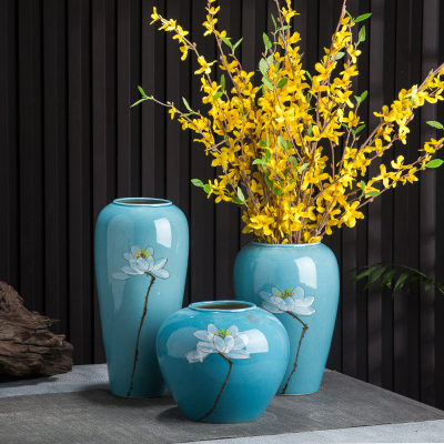 新中式陶瓷景德镇客厅手绘花瓶