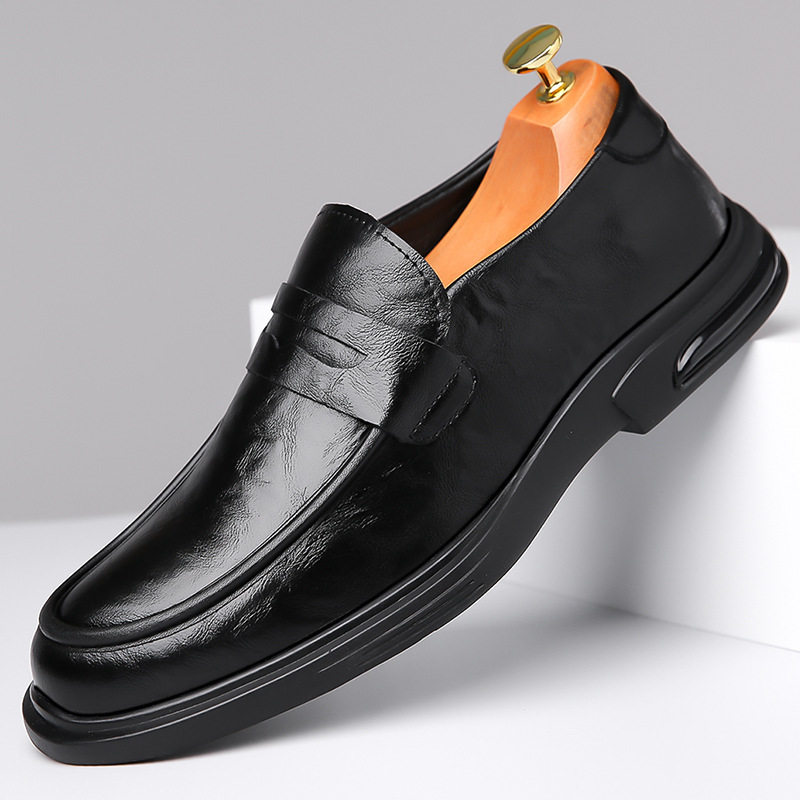 冬款奥古斯都新款潮鞋男士豆豆鞋真牛皮鞋英伦皮鞋软底百搭鞋男鞋,流行男鞋,乐福鞋（豆豆鞋）,淘宝优惠券,粉丝福利购,淘宝优惠卷