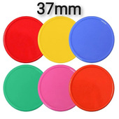 空白无面值筹码 币棋牌室麻将卡彩色大号光板圆片积分兑换培训积分