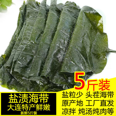 大连当季头茬海带5斤底价批发