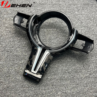 适用宝马F盘F20 F10 F30 1234567系X3X4X5X6改装锻造款方向盘盖板