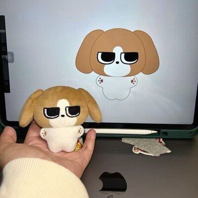 Jcat原创超萌手作暹罗厘普比格多栋10cm小狗挂件比格玩偶挂件礼物