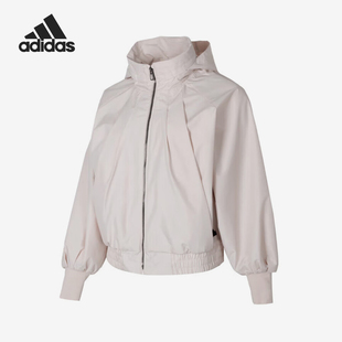 Adidas 女士拉链连帽加绒运动外套IM8842 新款 阿迪达斯正品