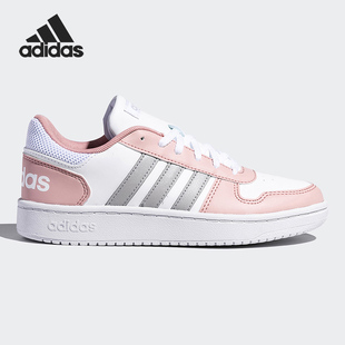 活力粉小白鞋 Adidas 阿迪达斯正品 NEO男女新款 FW5855 低帮休闲板鞋