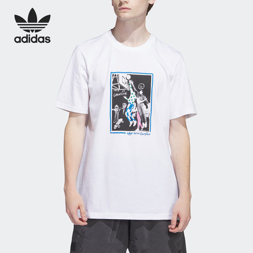 Adidas/阿迪达斯男子运动短袖