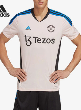 Adidas/阿迪达斯正品曼联足球训练男士运动修身球衣HT4293