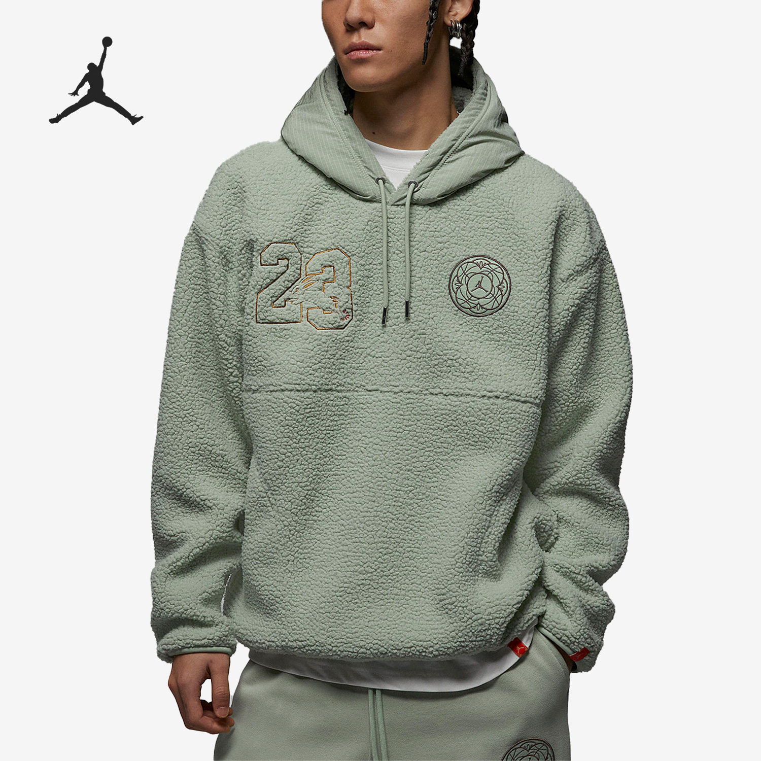 Nike/耐克正品JORDAN CNY连帽套头男子运动卫衣FB1451-343