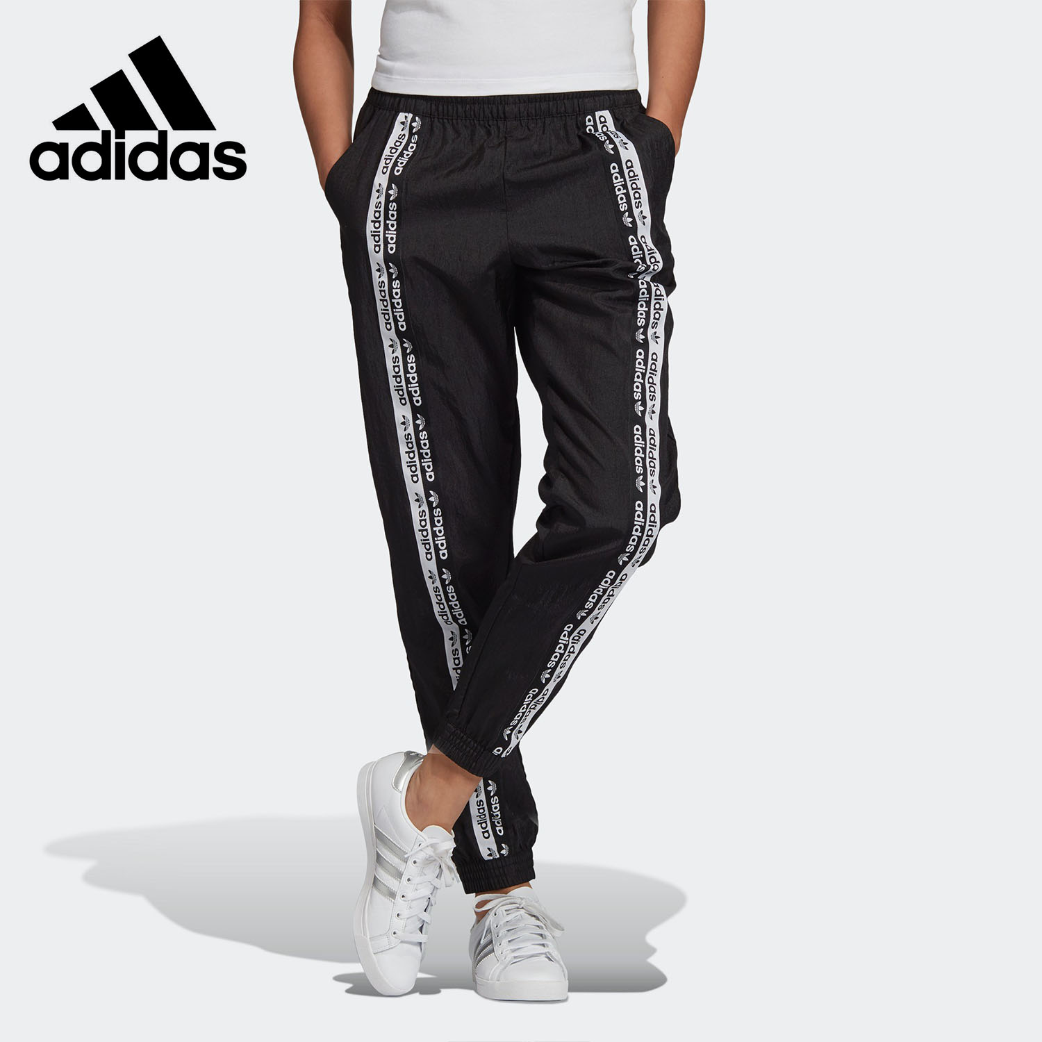 Adidas/阿迪达斯正品三叶草 TRACK PANTS 女子休闲运动裤 ED7415