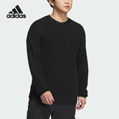男子简约圆领针织休闲毛衣IP5000 新款 Adidas 阿迪达斯正品