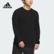 男子简约圆领针织休闲毛衣IP5000 新款 Adidas 阿迪达斯正品