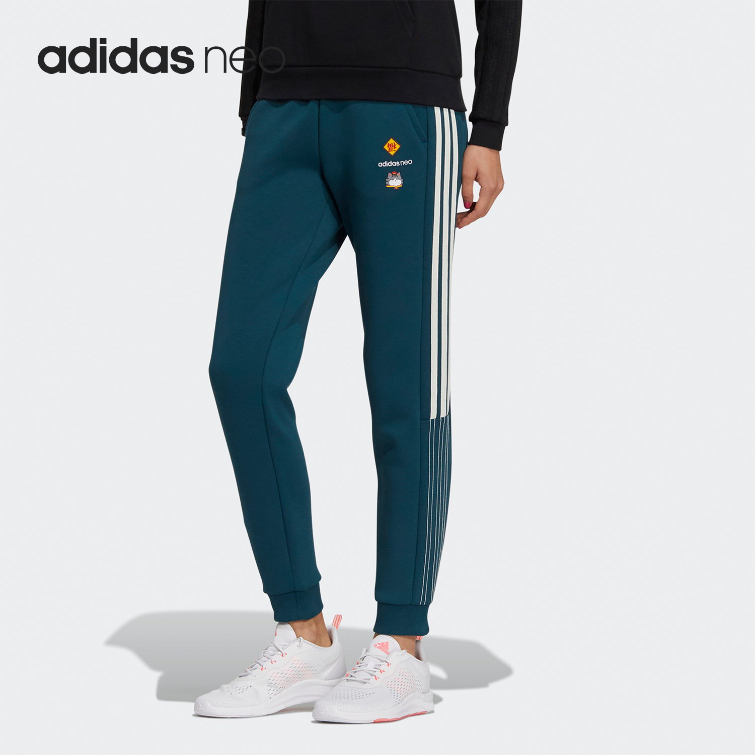 阿迪达斯NEO女子休闲运动长裤