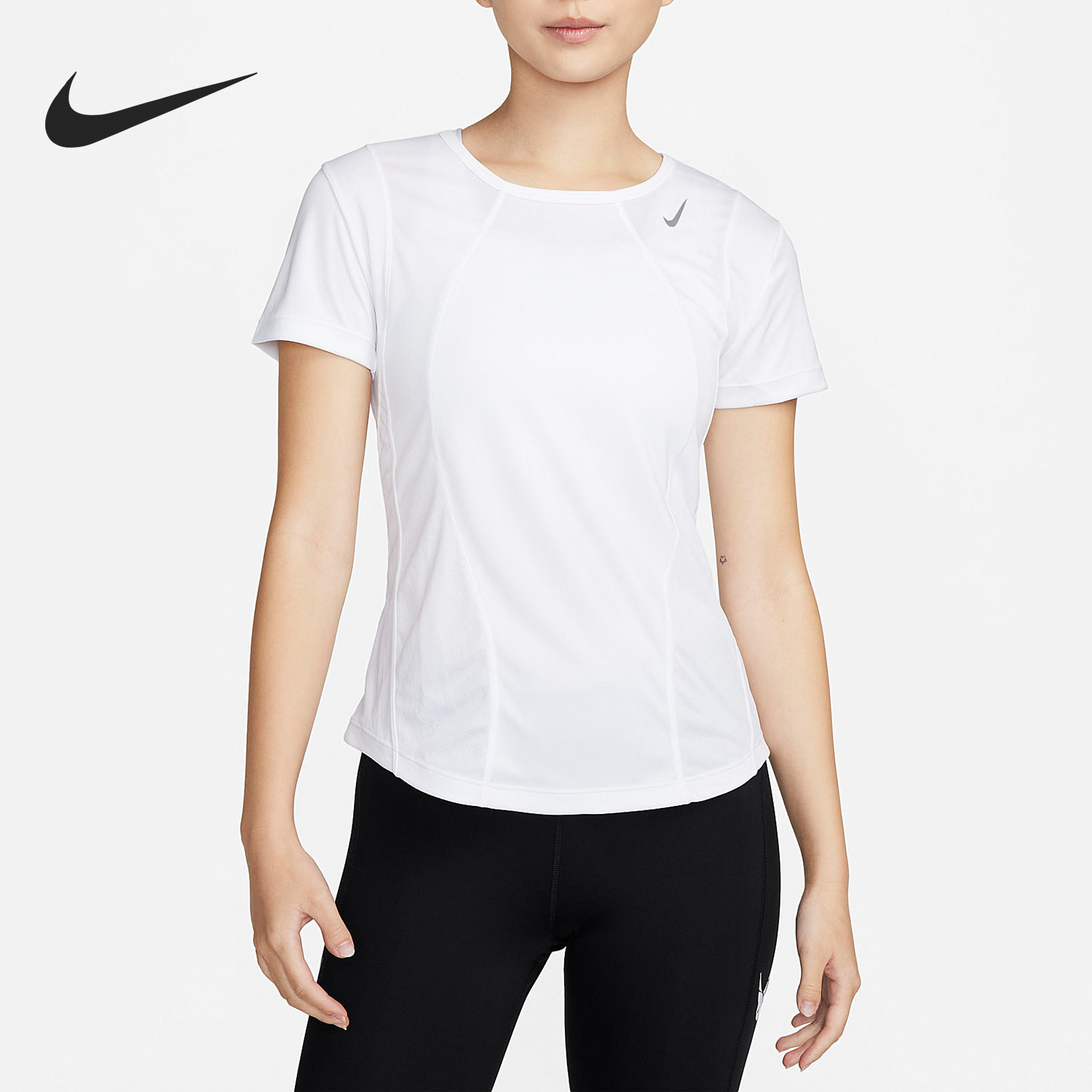 Nike/耐克正品轻盈时尚休闲新款女士运动透气圆领短袖T恤FN2519