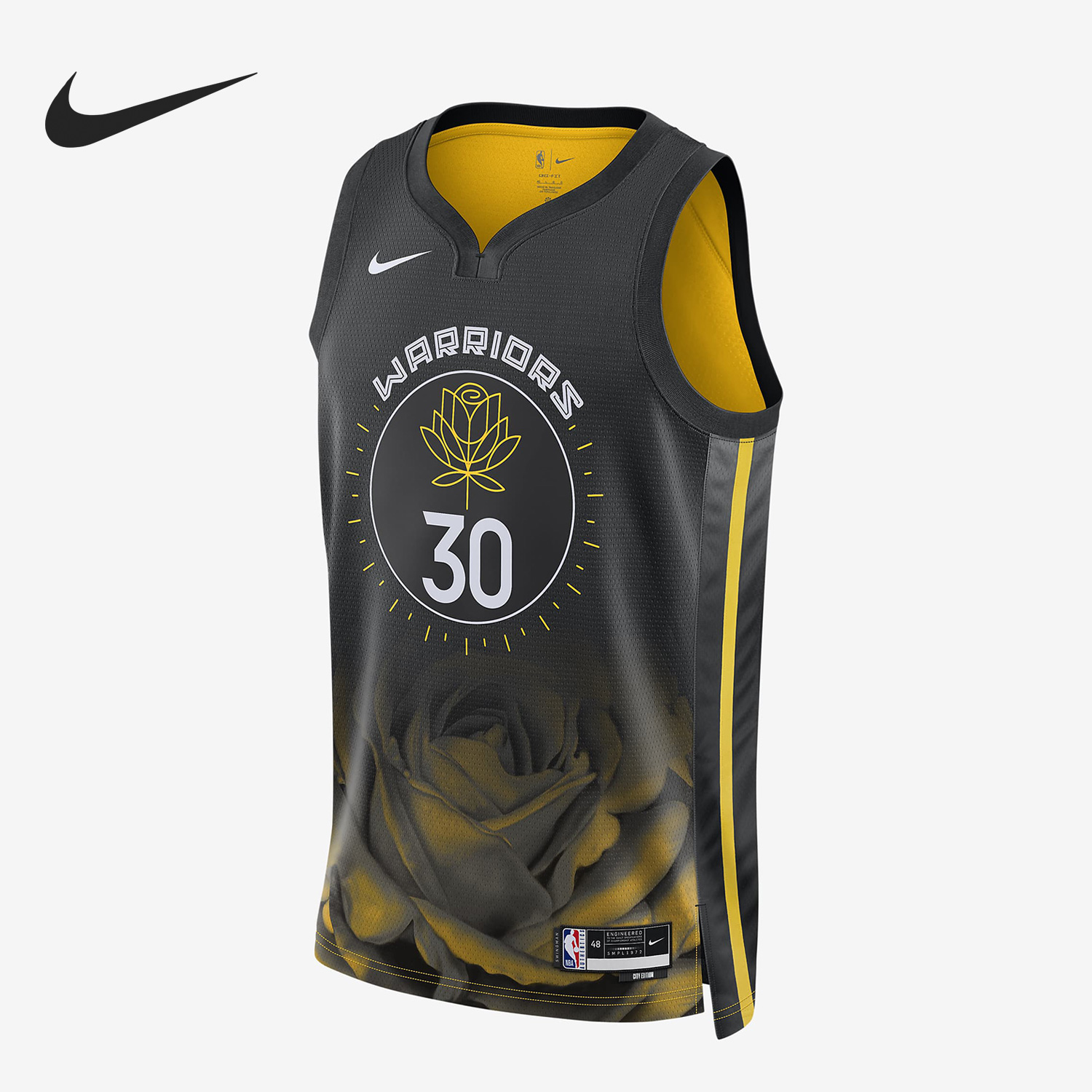 Nike/耐克正品金州勇士队男子篮球运动无袖球衣DO9593-012