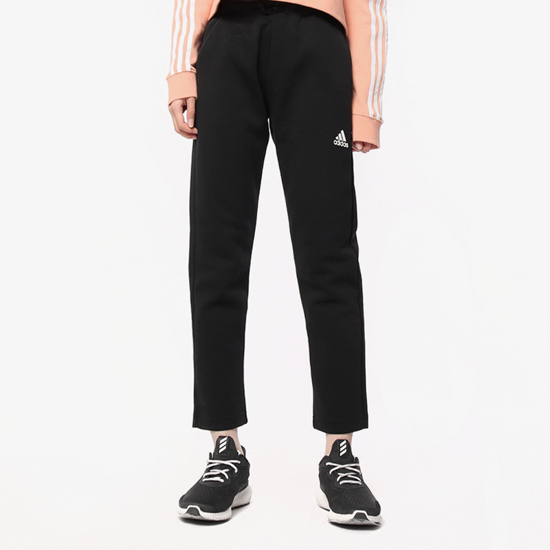 adidas正品夏季新款薄料针织长裤