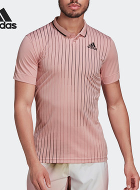 Adidas/阿迪达斯正品2022夏季新款男子运动翻领POLO衫H67133