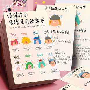孩子情绪背后的需求卡片新手父母教育孩子读懂孩子的情绪高清小卡