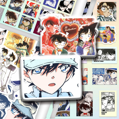 180张原画风柯南贴纸名侦探日漫卡通人物diy手机壳笔记本防水贴画