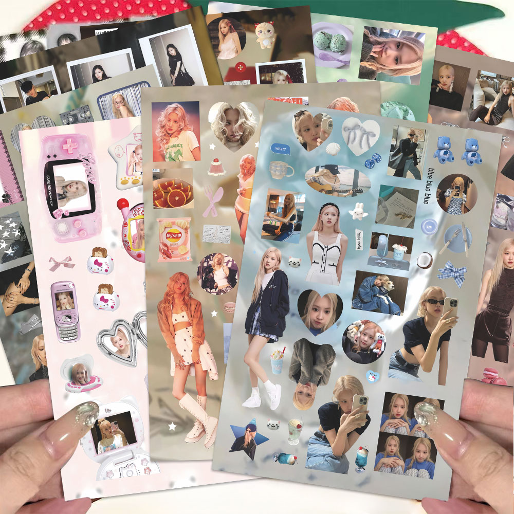 【朴彩英拼贴】韩团Blackpink朴彩英rose切膜手账素材咕卡贴画