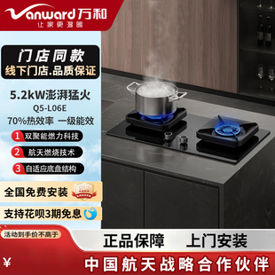 Vanward/万和燃气灶Q5-L06E第三代蓝芯技术九段精控防烫5.2大火力