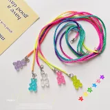 Медицинская маска, ремешок, цепочка, универсальная подвеска, красочные солнцезащитные очки, модное ожерелье, простой и элегантный дизайн, с медвежатами