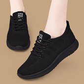 老北京布鞋 黑软底工作上班运动鞋 女新款 久站不累软底厨房防滑夏季
