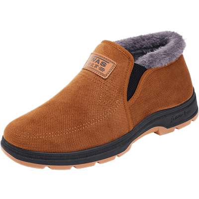 防滑保暖棉鞋冬季加绒老北京布鞋