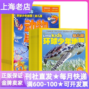 环球少年地理幼儿版 7岁读物 杂志期刊2026年订阅每月2本共24本丛书绘本图2026年动物总动员游戏刊主刊自然科普互动游戏3