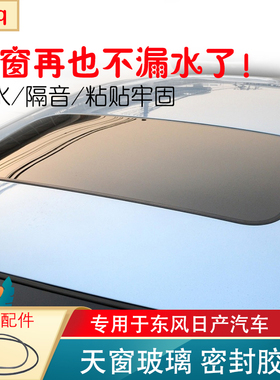 zlaq专用于新老颐达骐达骊威轩逸逍客天籁天窗玻璃胶条密封防漏水