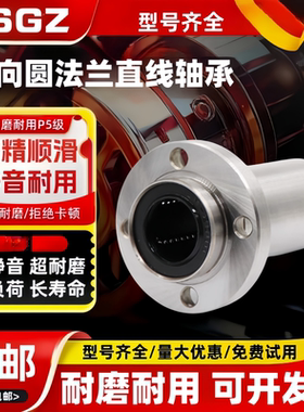 RSGZ导向圆法兰直线轴承 LHIRD 6 8 10 12 16 20 25 30代替米斯米