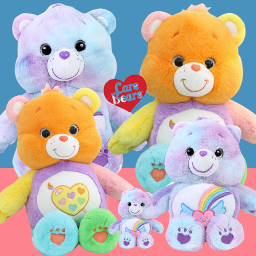 现货carebears玩偶彩虹爱心